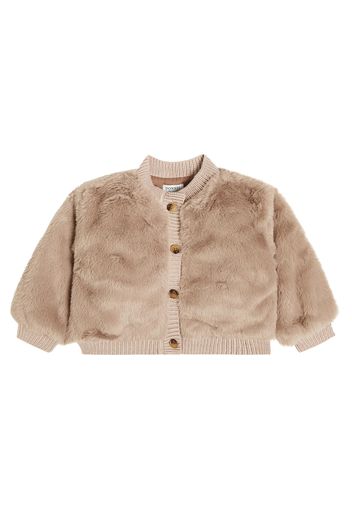 Baby Cardigan Manita aus Faux Fur