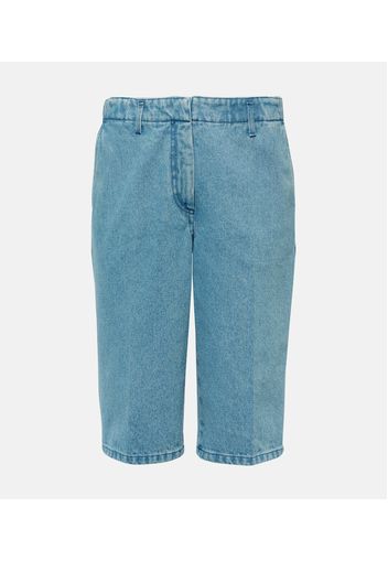 Mid-Rise Jeansshorts