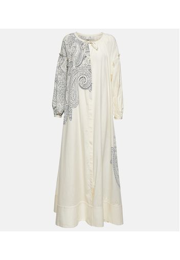 Bedruckter Kaftan aus Baumwolle und Seide