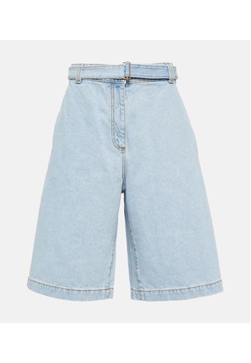 Bestickte Jeansshorts