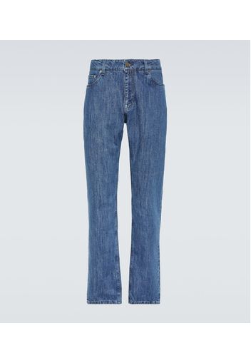 Low-Rise Straight Jeans