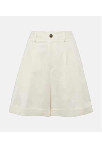 Shorts aus Gabardine