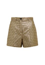 High-Rise-Shorts aus Jacquard