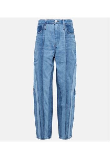 Wide-Leg Jeans Warped Stripe Barrel