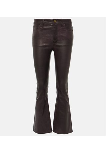 Hose Le Crop Mini Boot aus Leder