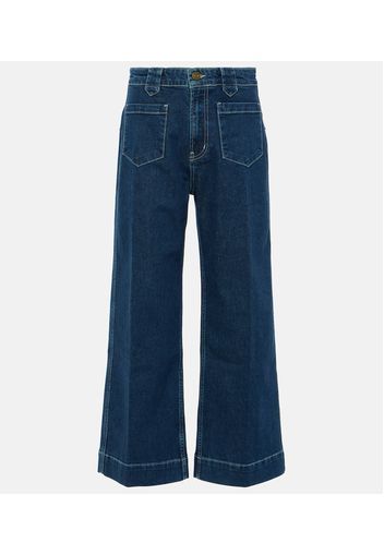 High-Rise Cropped Straight Jeans