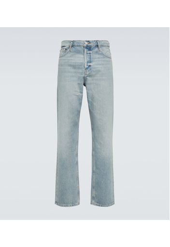 Mid-Rise Straight Jeans