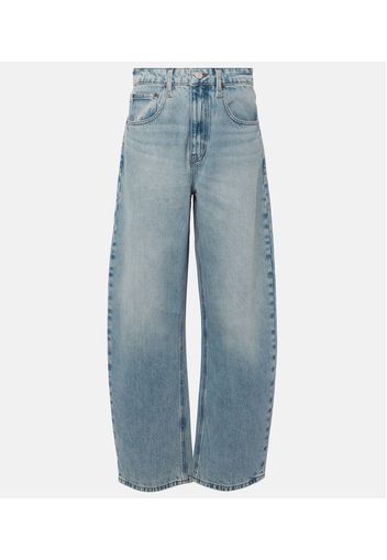 High-Rise Barrel Jeans