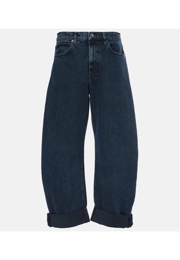 High-Rise Barrel Jeans Bubble