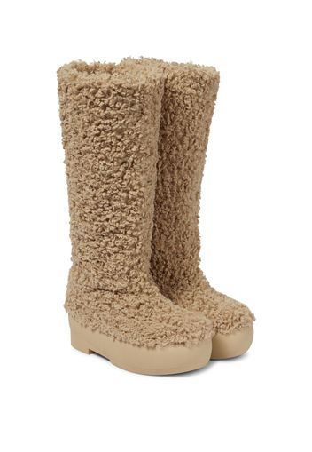 Plateaustiefel Gia 22 aus Faux Shearling