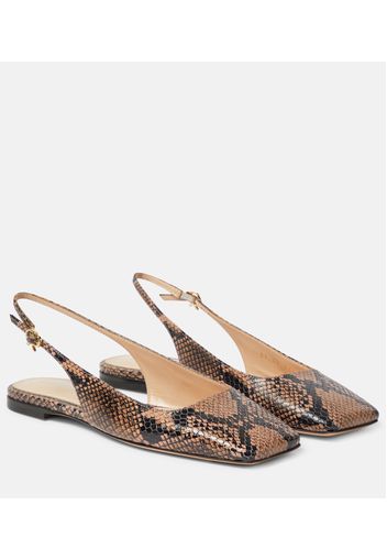 Slingback-Ballerinas Borneo aus Leder