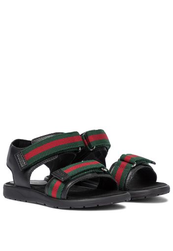 Sandalen mit Leder