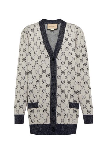 Cardigan GG aus Jacquard-Strick