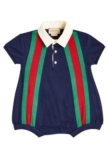 Baby Spieler Web Stripe aus Baumwoll-Jersey