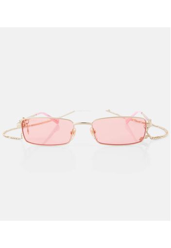 Eckige Sonnenbrille Cut Out