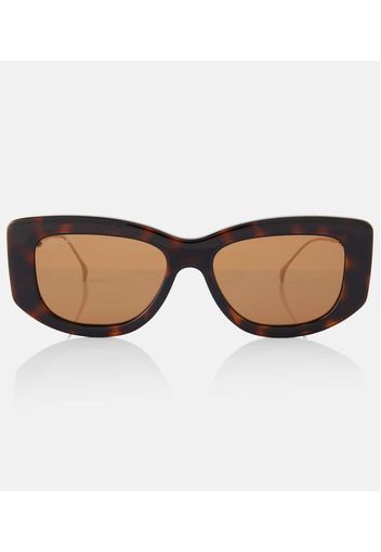 Eckige Sonnenbrille Double G