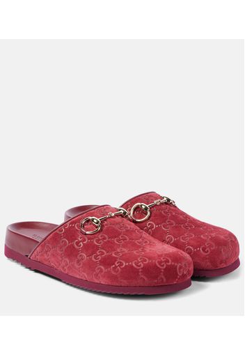 Slippers GG Horsebit aus Samt