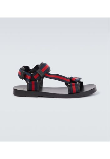 Sandalen Melech aus Canvas mit Leder