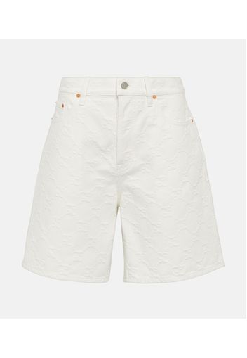 High-Rise Bermuda-Shorts aus Denim