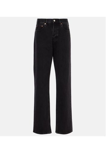 High-Rise Straight Jeans