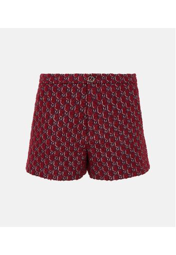 Mid-Rise-Shorts GG aus Bouclé