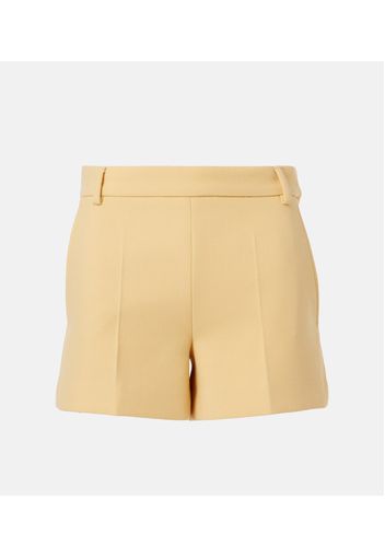 Shorts aus Woll-Crêpe