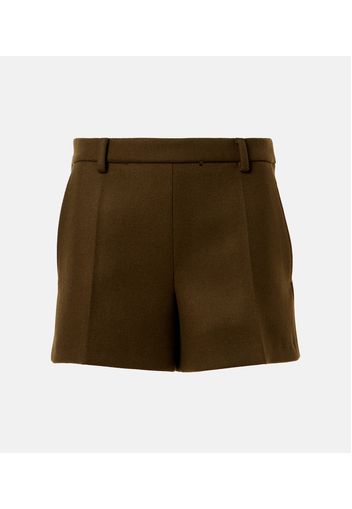 Shorts aus Woll-Crêpe