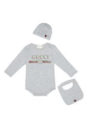 Baby Set aus Body, Mütze und Lätzchen