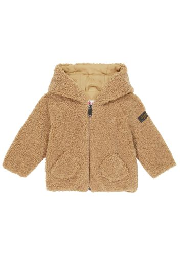 Baby Kapuzenjacke aus Faux Shearling