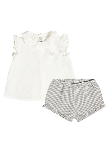 Baby Set aus Top und Shorts aus Leinen