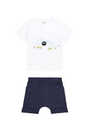 Baby Set aus T-Shirt und Shorts aus Baumwolle