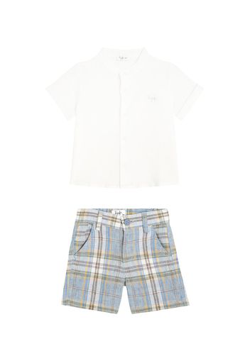 Baby Set aus Hemd und Shorts aus Leinen