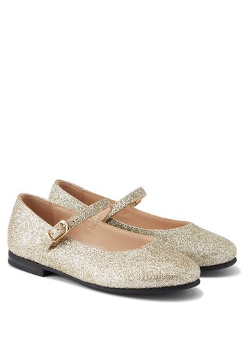 Mary-Jane-Ballerinas mit Glitter