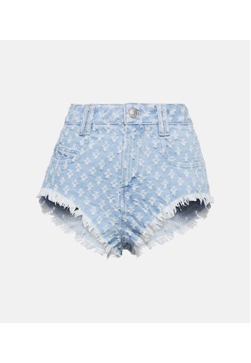 High-Rise Shorts aus Denim