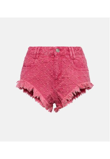 High-Rise Shorts aus Denim