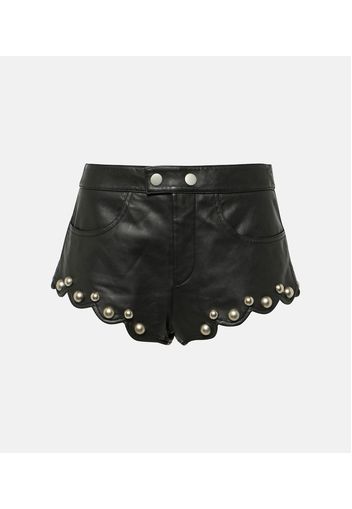 Verzierte Shorts Alana aus Leder