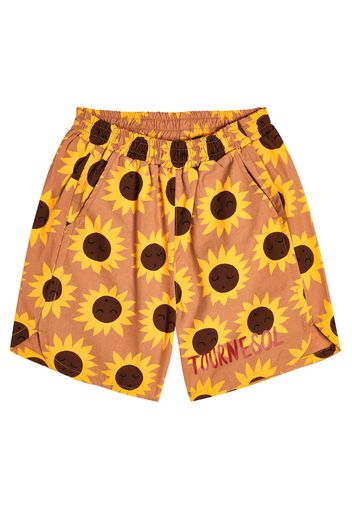 Bedruckte Shorts Tournesol