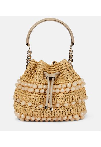 Bucket-Bag Bon Bon aus Raffiabast