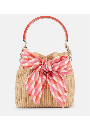 Bucket-Bag Bon Bon Small aus Raffiabast