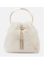 Bucket-Bag Bon Bon Small aus Faux Shearling