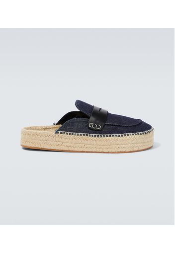 Slippers aus Denim