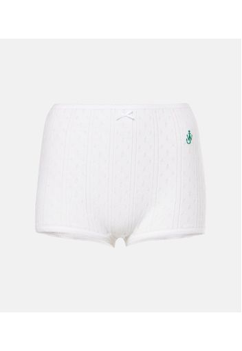 Shorts aus Pointelle-Strick