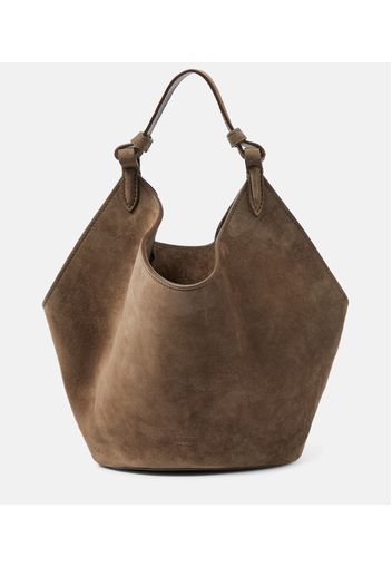 Tote Lotus Mini aus Veloursleder