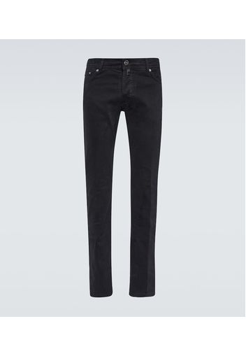 Mid-Rise Straight Jeans