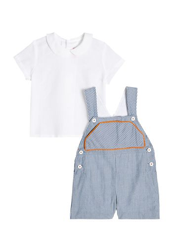 Baby Set aus Latzhose und Hemd