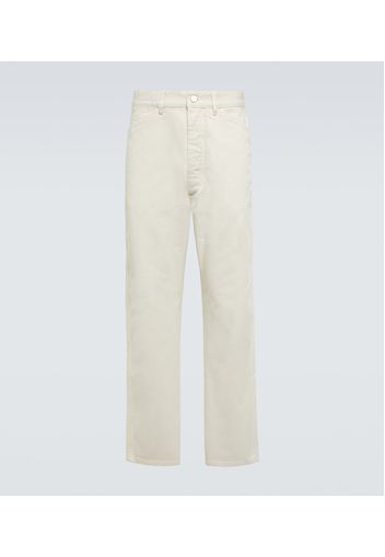 Mid-Rise Straight Jeans