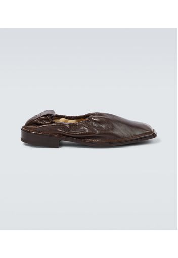 Loafers aus Leder