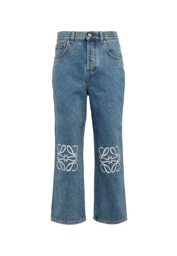 High-Rise Cropped Jeans Anagram