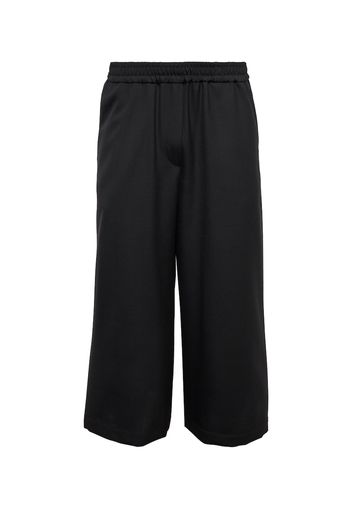 Bestickte Culottes aus Wolle