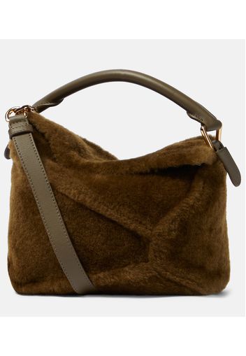 Tote Puzzle Edge aus Shearling